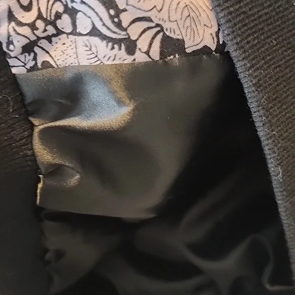 Free People Black Floral Snap Bomber Jacket Size S - Picture 5 of 7